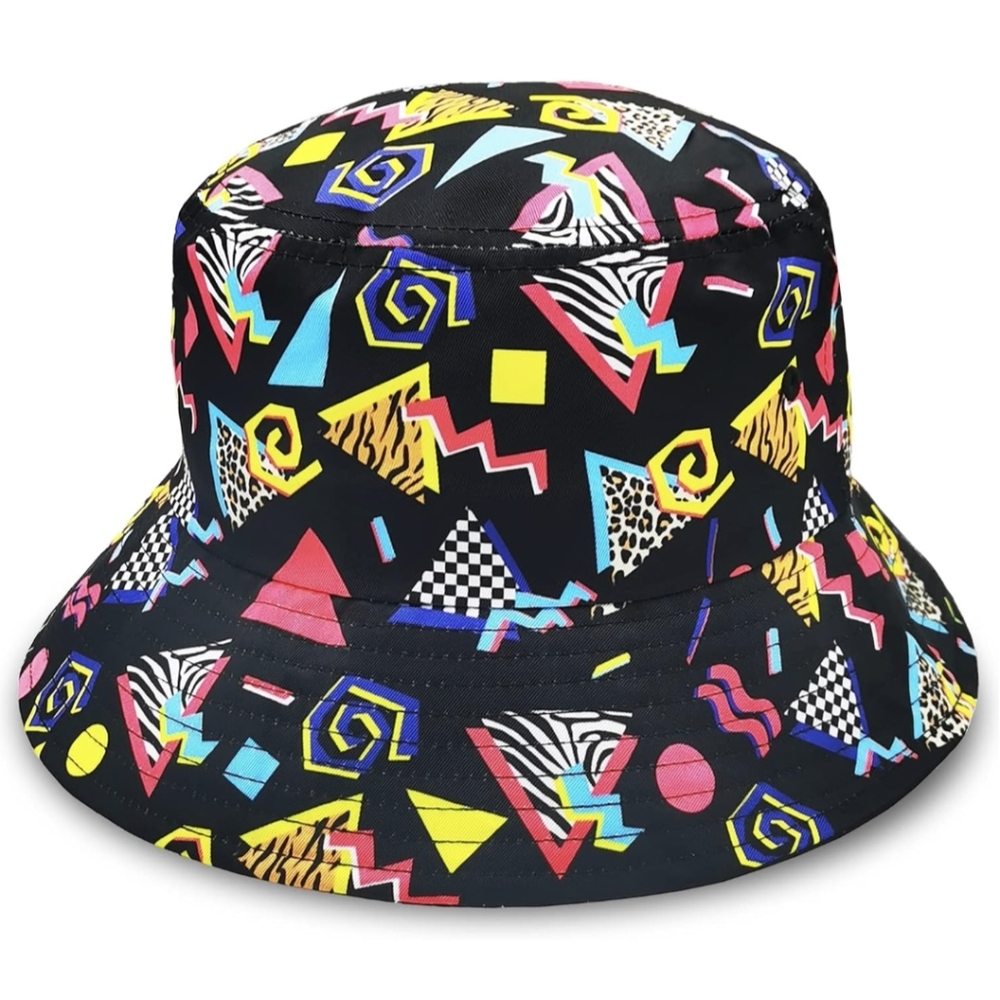 Colorful Geometric Pattern Bucket Hat